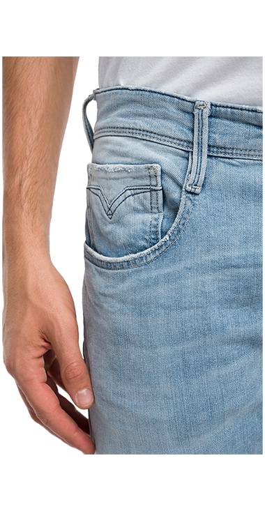 573 BIO 10.5 OZ ダークインディゴスーパーストレッチデニムパンツ ANBASS 詳細画像